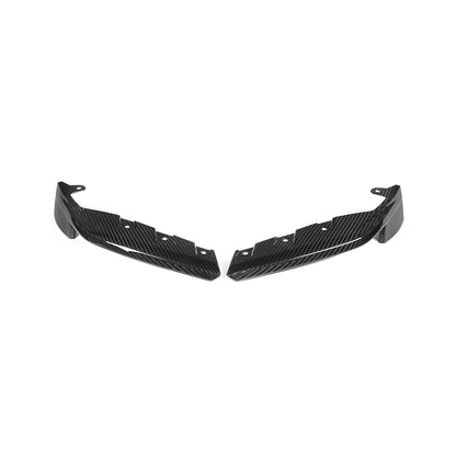 MHC+ BMW M3/M4 OEM Style Replacement Front Side Splitters In Pre Preg Carbon Fibre (G80/G81/G82/G83)