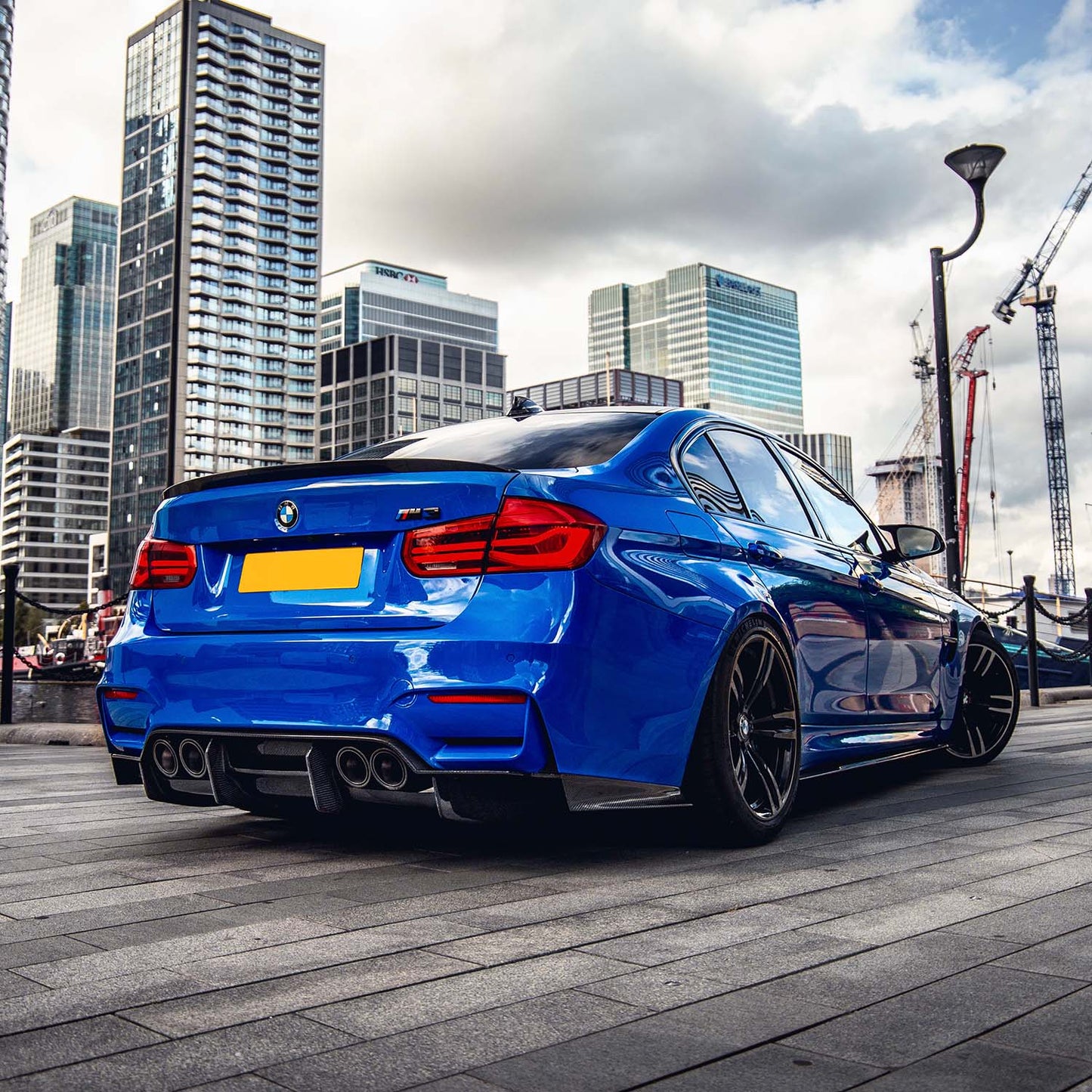 MHC BMW M3/M4 Ultra Aggressive Style 4 Piece Rear Diffuser In Gloss Carbon Fibre (F80/F82/F83)