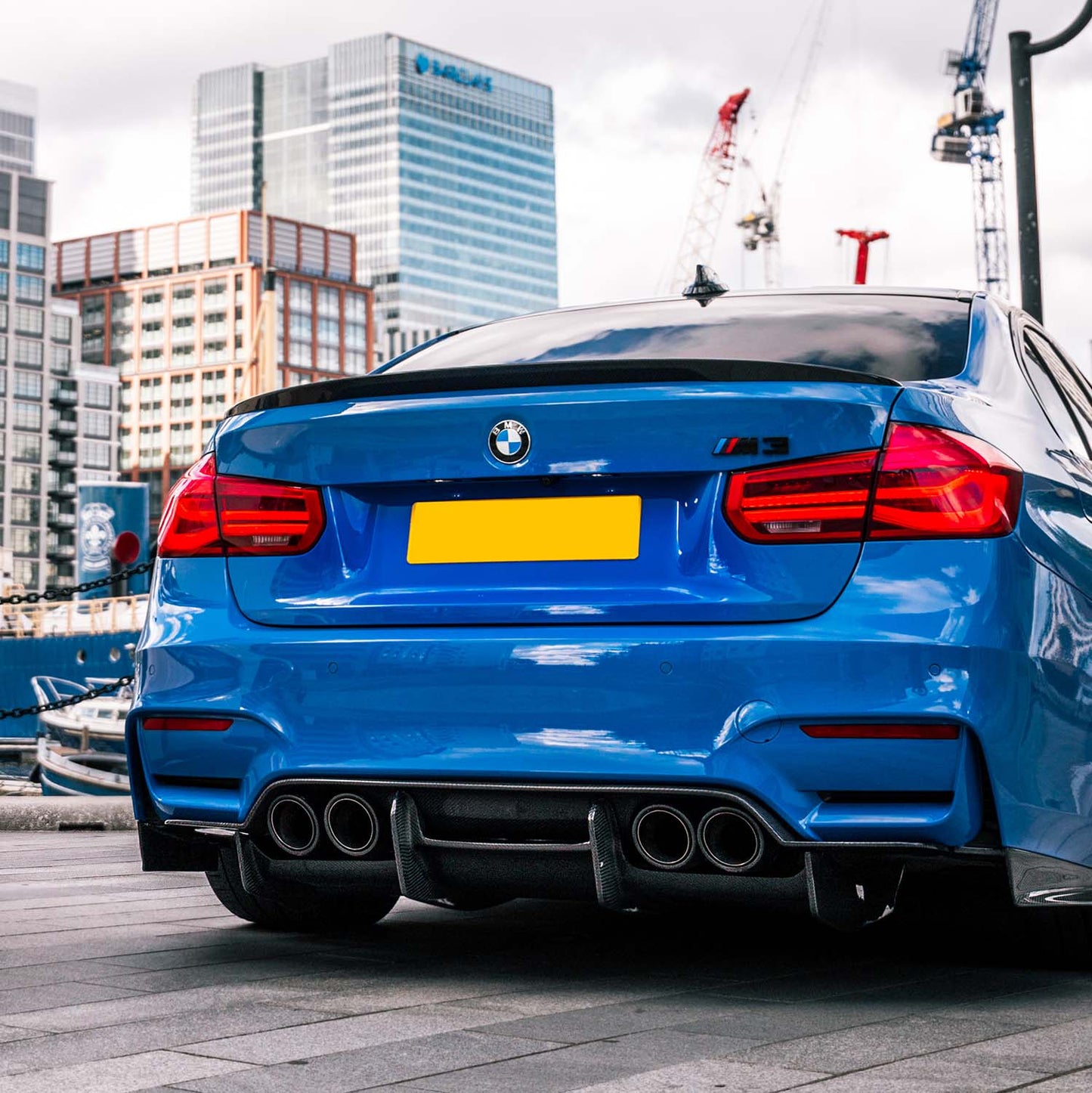 MHC BMW M3/M4 Ultra Aggressive Style 4 Piece Rear Diffuser In Gloss Carbon Fibre (F80/F82/F83)