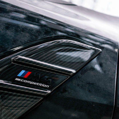 MHC+ BMW M4 Full Replacement Side Badges in Pre-Preg Carbon Fibre (G82/G83)