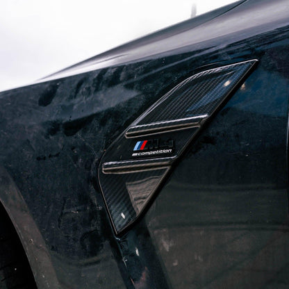 MHC+ BMW M4 Full Replacement Side Badges in Pre-Preg Carbon Fibre (G82/G83)