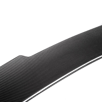 MHC+ BMW M5 Ducktail Style Rear Spoiler In Pre Preg Carbon Fibre (F10)