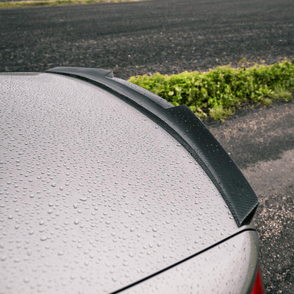 MHC+ BMW M5/5 Series M4 Style Rear Spoiler In Pre Preg Carbon Fibre (F90/G30)