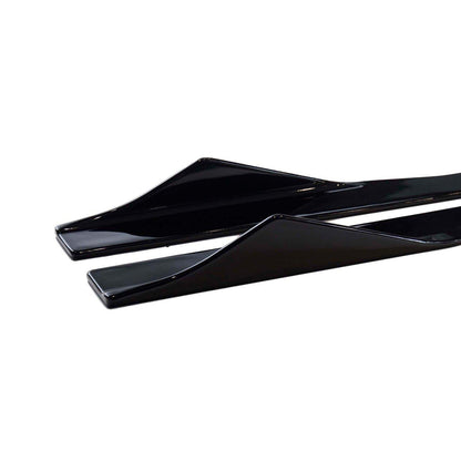 MHC Black BMW 8 Series Aggressive Style Side Skirts In Gloss Black (G14/G15/G16)