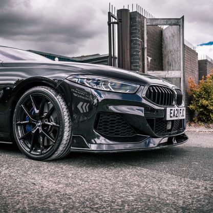 MHC Black BMW 8 Series Performance Style Front Splitter In Gloss Black (G14/G15/G16)