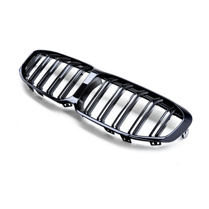 MHC Black BMW 1 Series Double Slat Front Grille In Gloss Black (F40)