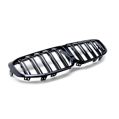 MHC Black BMW 1 Series Double Slat Front Grille In Gloss Black (F40)