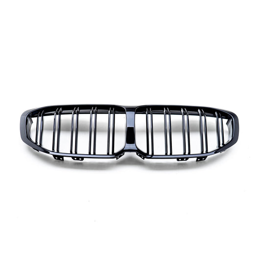 MHC Black BMW 1 Series Double Slat Front Grille In Gloss Black (F40)
