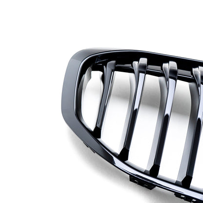 MHC Black BMW 1 Series Single Slat Front Grille In Gloss Black (F40)