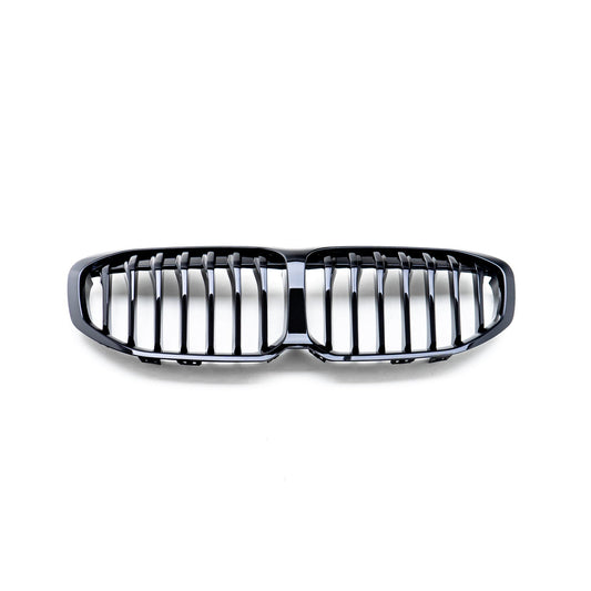 MHC Black BMW 1 Series Single Slat Front Grille In Gloss Black (F40)
