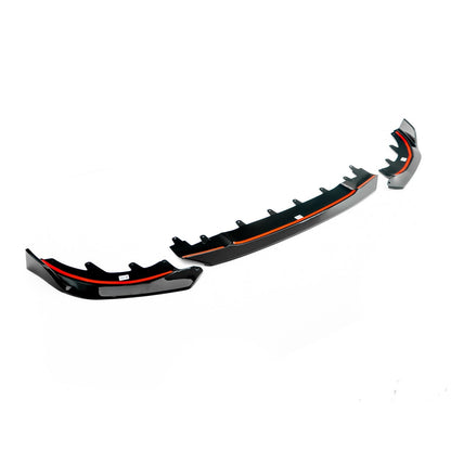 MHC Black BMW M240i Performance Style Front Splitter In Gloss Black (G42)