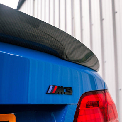 MHC+ BMW M3/3 Series Performance Style Rear Spoiler In Pre Preg Carbon Fibre (E92)