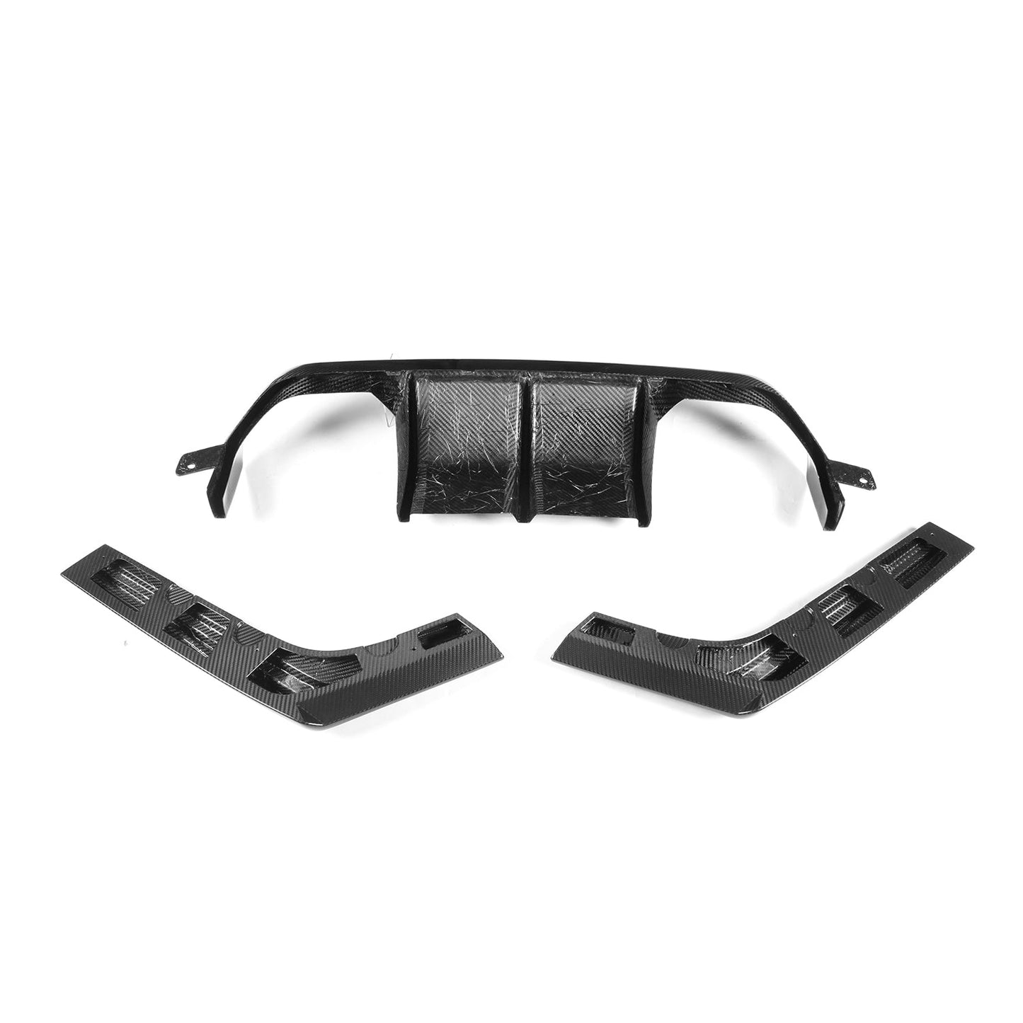 MHC+ BMW M3/M4 Aggressive 3 Piece Rear Diffuser Gloss Pre Preg Carbon Fibre (F80/F82/F83)