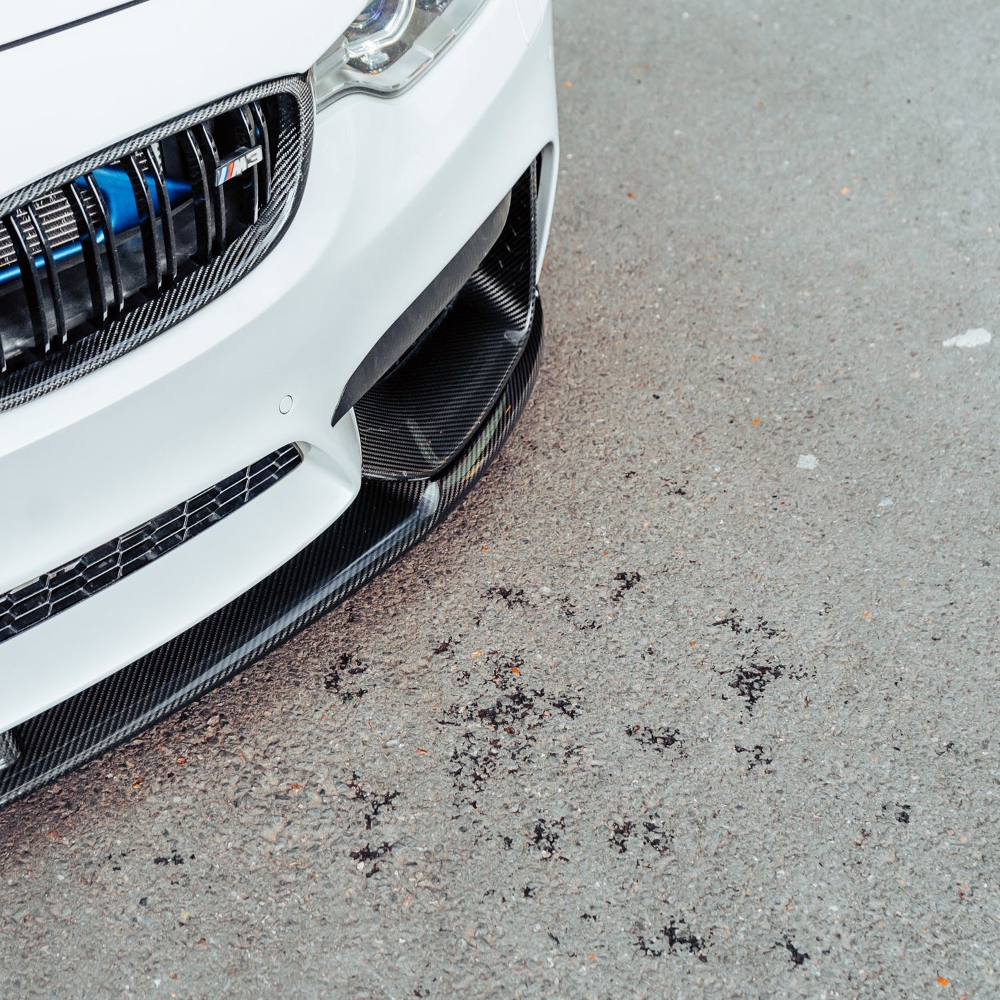 MHC+ BMW M3/M4 Performance Style Front Splitter In Gloss Pre Preg Carbon Fibre (F80/F82/F83)