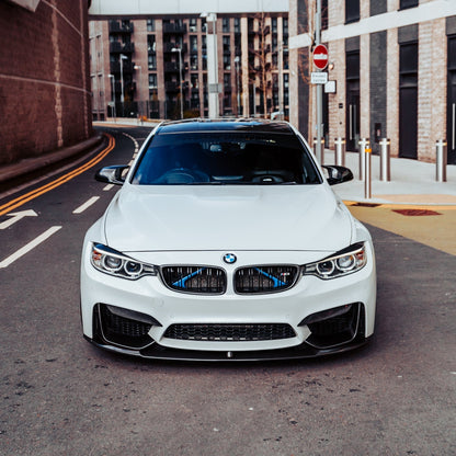 MHC+ BMW M3/M4 Performance Style Front Splitter In Gloss Pre Preg Carbon Fibre (F80/F82/F83)