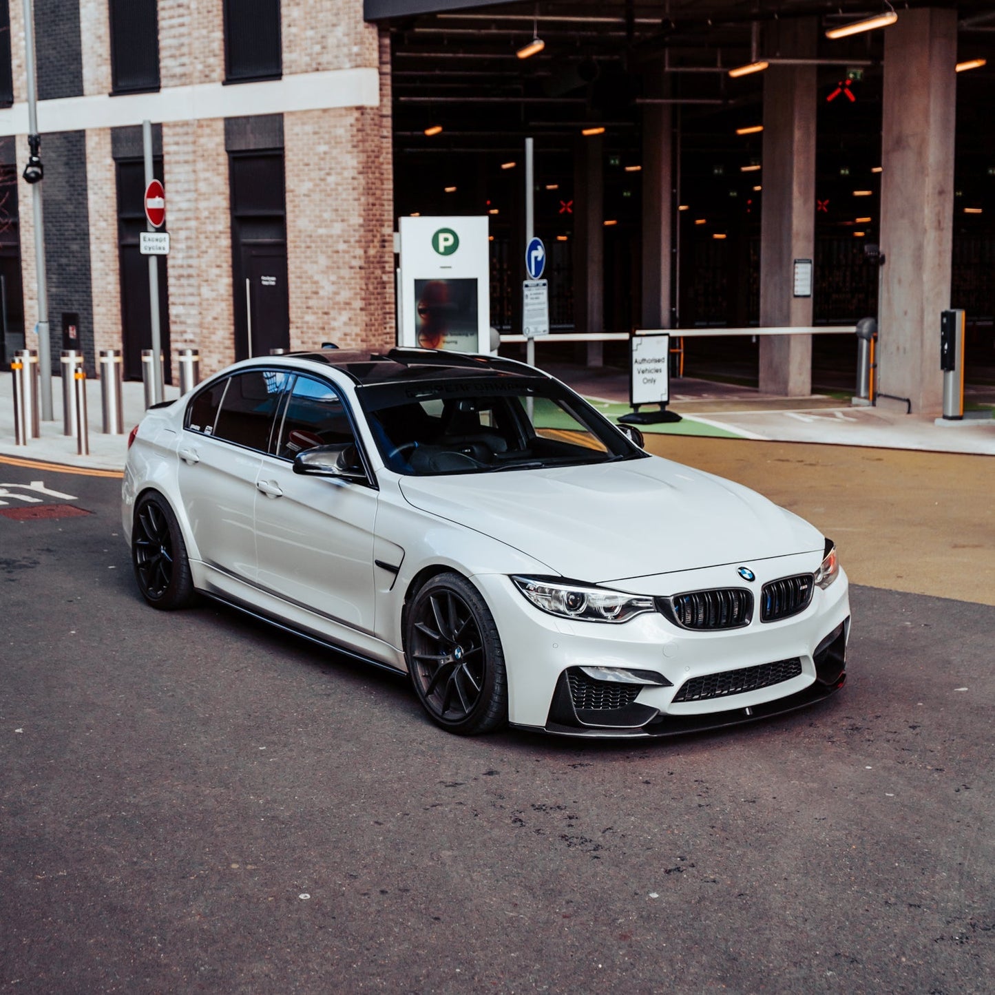 MHC+ BMW M3/M4 Performance Style Front Splitter In Gloss Pre Preg Carbon Fibre (F80/F82/F83)