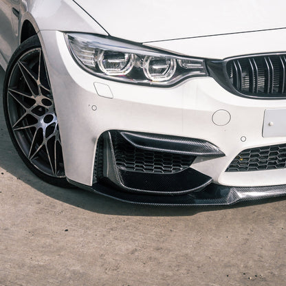 MHC+ BMW M3/M4 Front Bumper Inserts In Pre-Preg Carbon Fibre (F80/F82/F83)