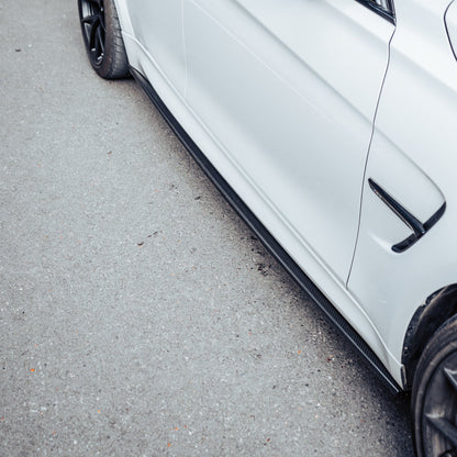 MHC+ BMW M3/M4 Full Length Performance Side Skirts In Gloss Pre Preg Carbon Fibre (F80/F82/F83)