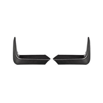 MHC+ BMW M3/M4 Rear Bumper Inserts In Gloss Pre Preg Carbon Fibre (F80/F82/F83)