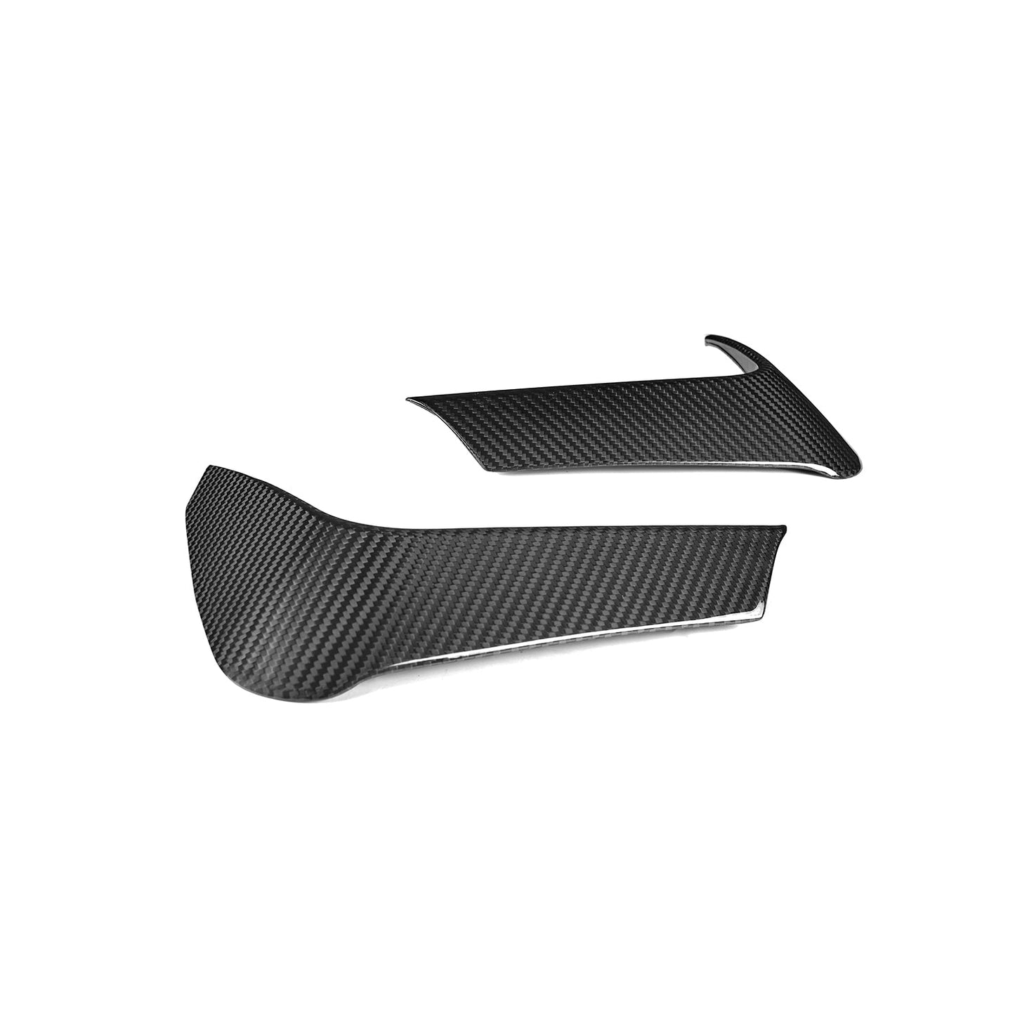 MHC+ BMW M3/M4 Rear Bumper Inserts In Gloss Pre Preg Carbon Fibre (F80/F82/F83)