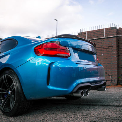 MHC+ BMW M2/2 Series CS Style Rear Spoiler In Pre Preg Carbon Fibre (F87/F22)