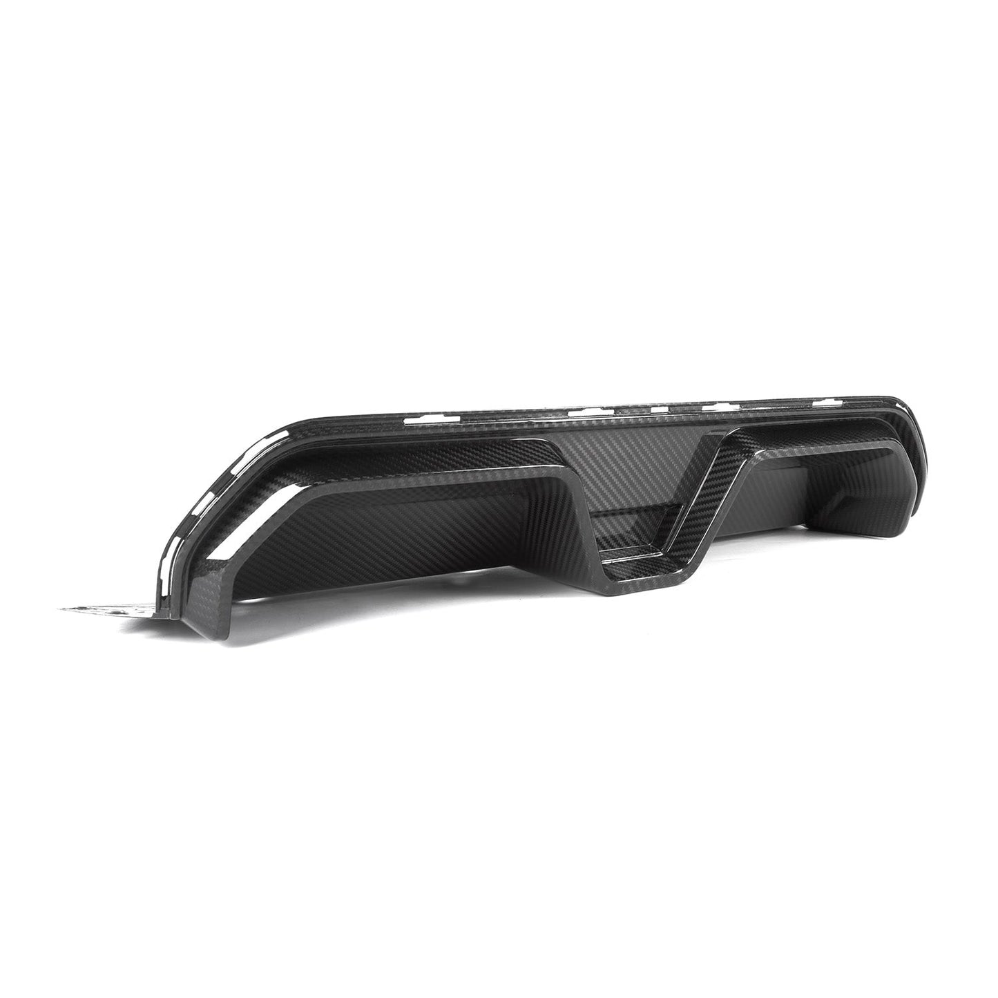 MHC+ BMW M5 LCI CS Style Rear Diffuser In Pre Preg Gloss Carbon Fibre (F90)