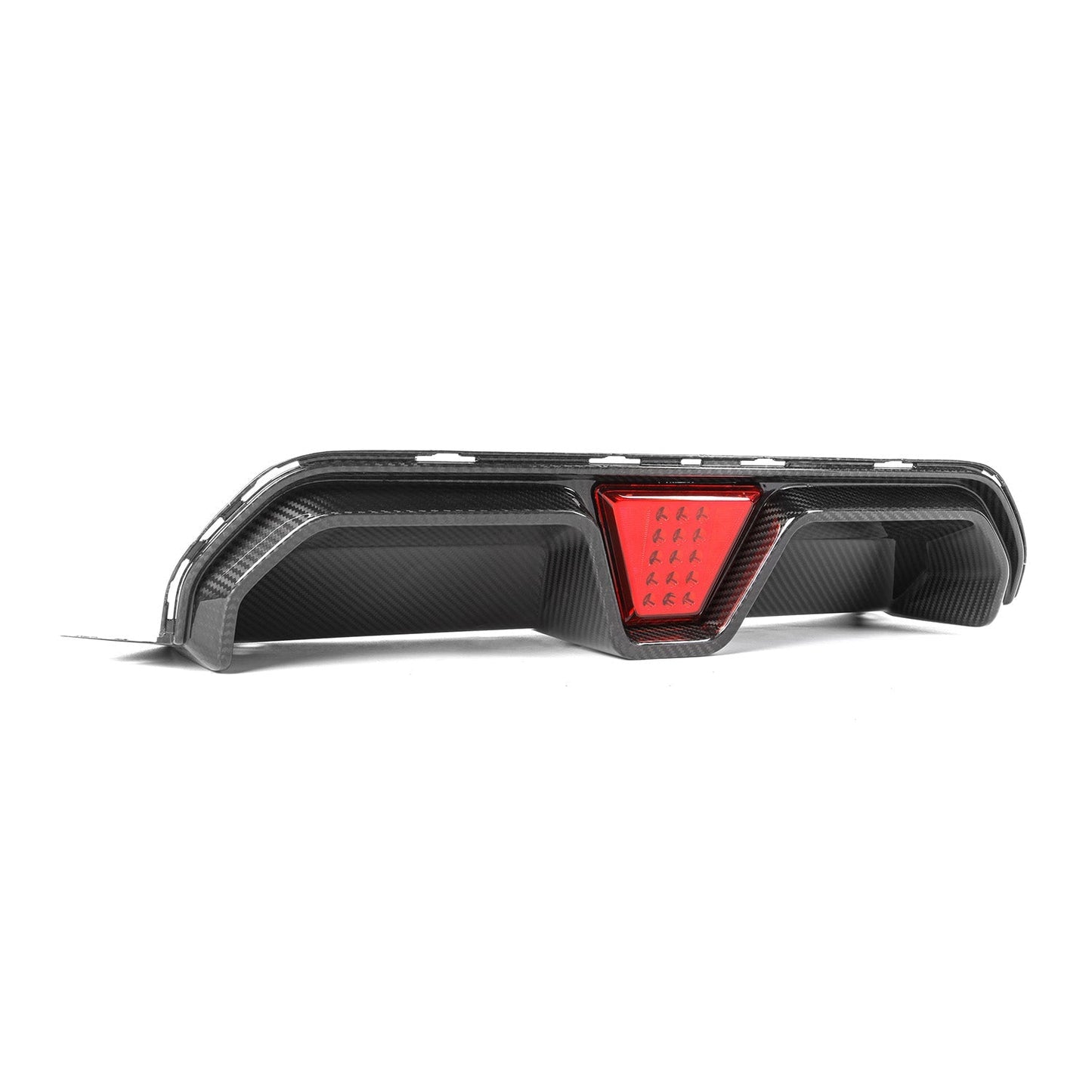 MHC+ BMW M5 LCI CS Style Rear Diffuser With LED In Pre Preg Gloss Carbon Fibre (F90)