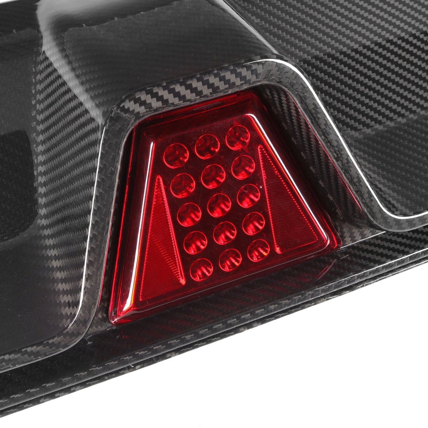 MHC+ BMW M5 LCI CS Style Rear Diffuser With LED In Pre Preg Gloss Carbon Fibre (F90)