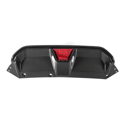 MHC+ BMW M5 LCI CS Style Rear Diffuser With LED In Pre Preg Gloss Carbon Fibre (F90)