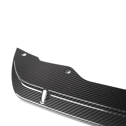 MHC+ BMW M5 Pre LCI Centre Front Splitter In Pre Preg Gloss Carbon Fibre (F90)