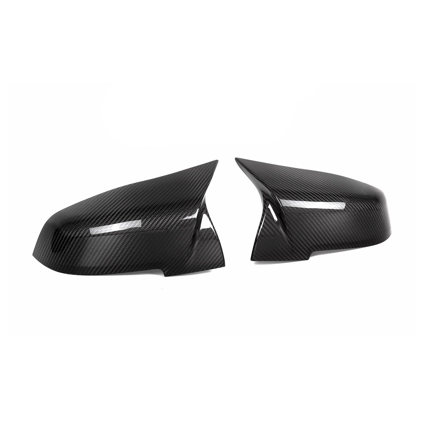 MHC+ BMW M-Style Wing Mirror Replacement Covers In Pre Preg Gloss Carbon Fibre for M-lites