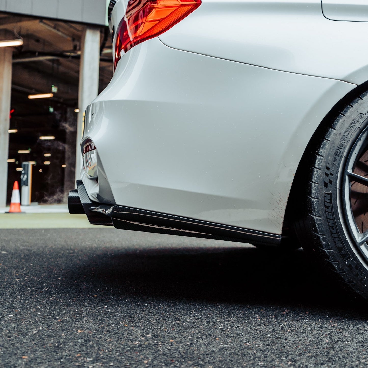 MHC+ BMW M3/M4 Aggressive 3 Piece Rear Diffuser Gloss Pre Preg Carbon Fibre (F80/F82/F83)