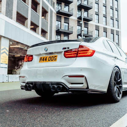 MHC+ BMW M3/M4 Aggressive 3 Piece Rear Diffuser Gloss Pre Preg Carbon Fibre (F80/F82/F83)