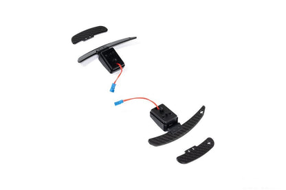 MadTrace F-Chassis Clubsport Magnetic Shift Paddle Set - Gloss Carbon-Interior-Silicon Valley Bimmer