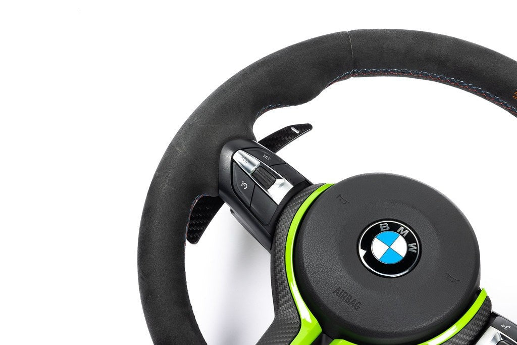 MadTrace F-Chassis Clubsport Magnetic Shift Paddle Set - Gloss Carbon-Interior-Silicon Valley Bimmer