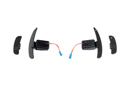 MadTrace F-Chassis Clubsport Magnetic Shift Paddle Set - Gloss Carbon-Interior-Silicon Valley Bimmer
