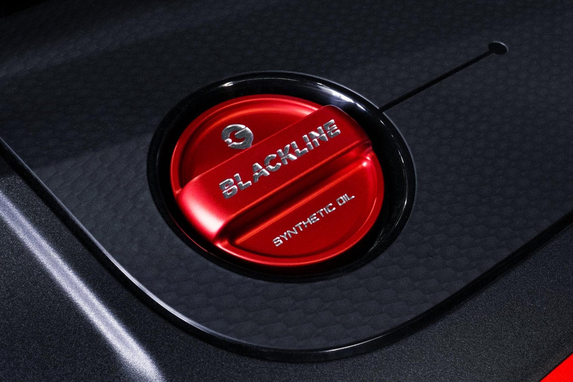 Mini 2020+ JCW / GP3 (F5x) Blackline Performance Engine Cap Set (Oil Cap / Coolant Cap)-Exterior-Silicon Valley Bimmer