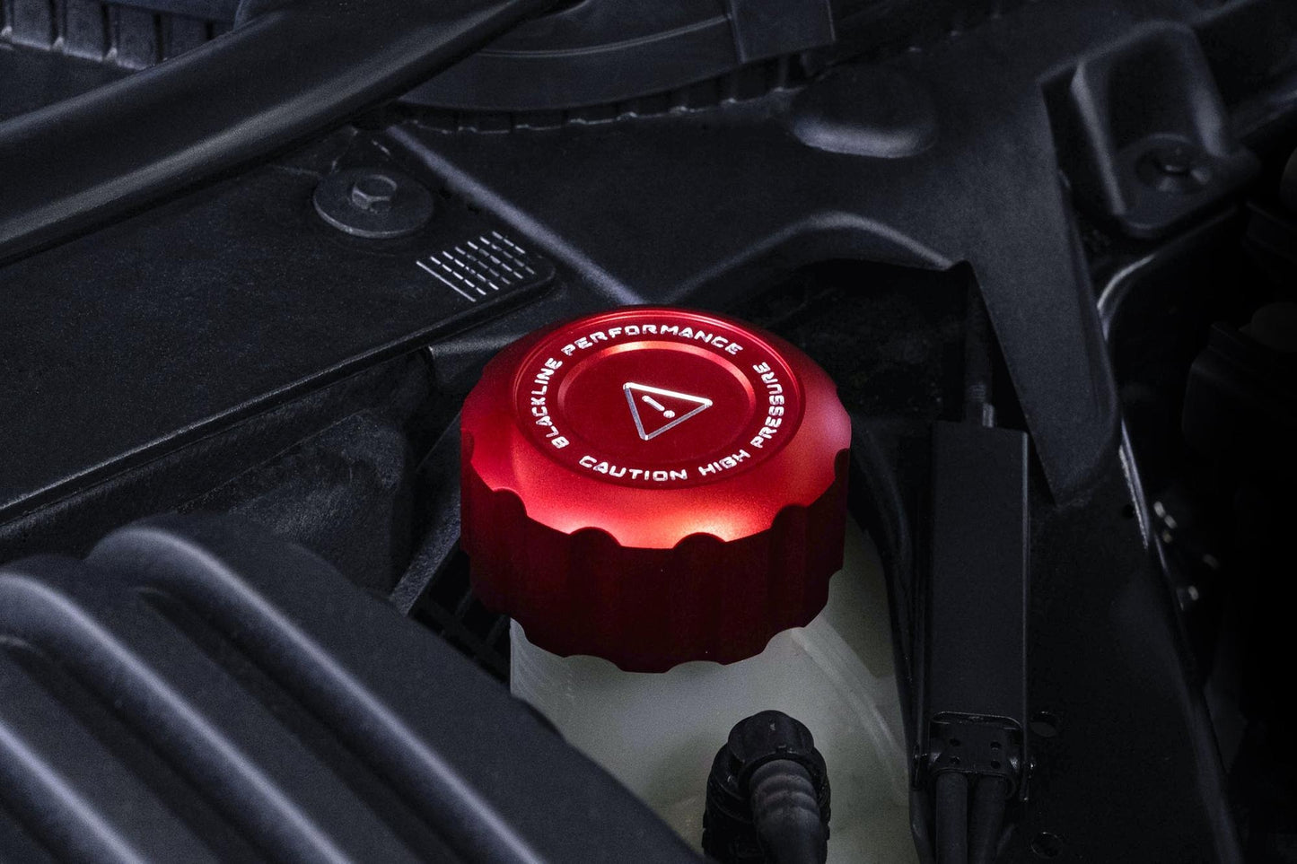 Mini 2020+ JCW / GP3 (F5x) Blackline Performance Engine Cap Set (Oil Cap / Coolant Cap)-Exterior-Silicon Valley Bimmer