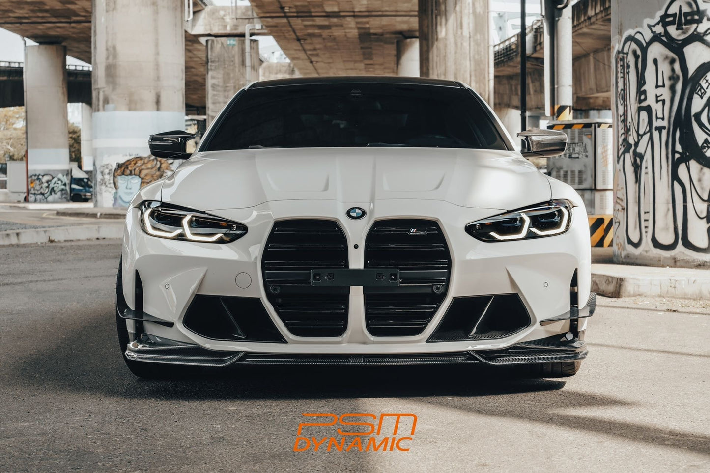 PSM Dynamic M3/M4 G80/G82/G83 - Carbon Fiber Front Spoiler-Exterior-Silicon Valley Bimmer