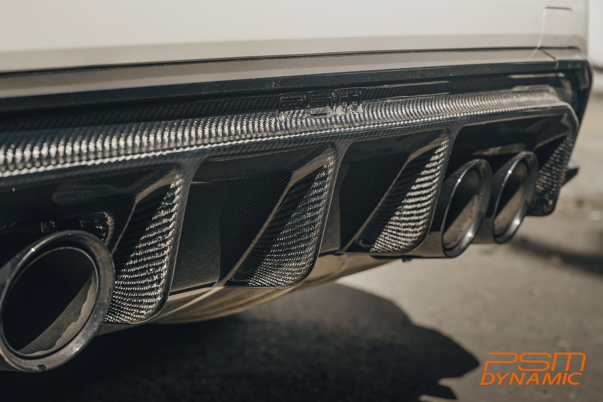 PSM Dynamic M3/M4 G80/G82/G83 - Carbon Fiber Rear Diffuser V2-Exterior-Silicon Valley Bimmer