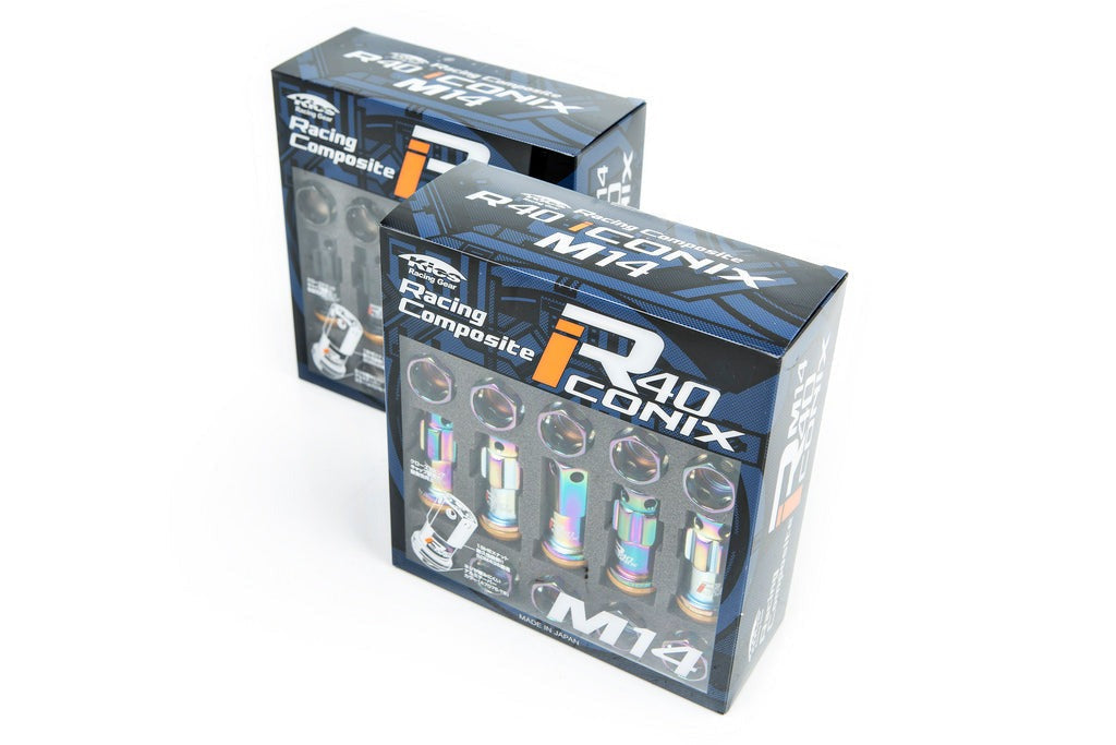Project Kics Iconix R40 Racing Lug Nut Set - M14x1.25 Open End-Wheels-Silicon Valley Bimmer