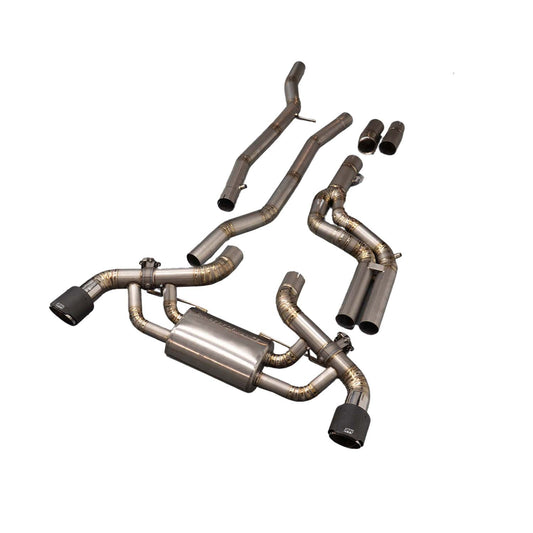 R44 Toyota Supra A90 Titanium Exhaust Cat-Back System with Carbon tips
