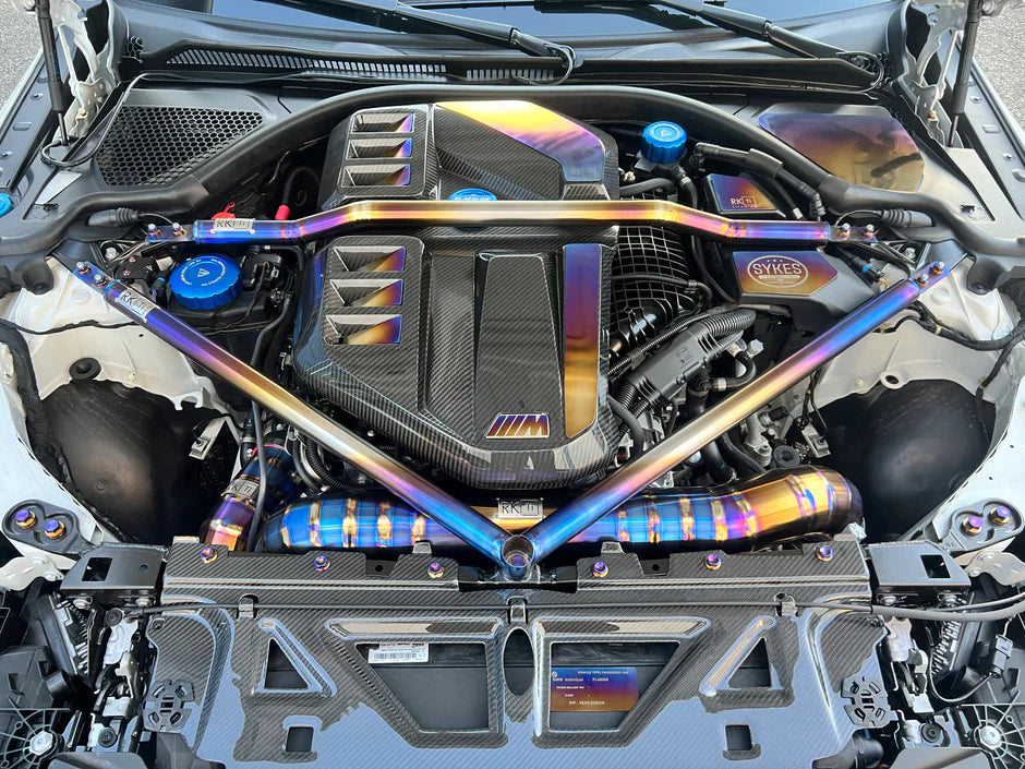 RK-Titanium BMW G8X Titanium Strut Bar (Version 1)-Suspension-Silicon Valley Bimmer