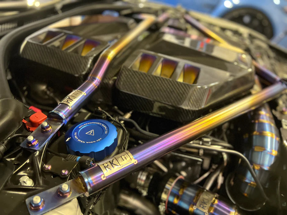 RK-Titanium BMW G8X Titanium Strut Bar (Version 1)-Suspension-Silicon Valley Bimmer