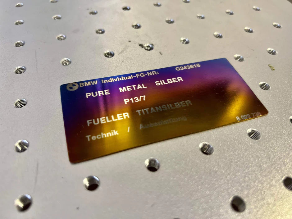 RK-Titanium BMW Individual Titanium VIN Plate-Performance-Silicon Valley Bimmer