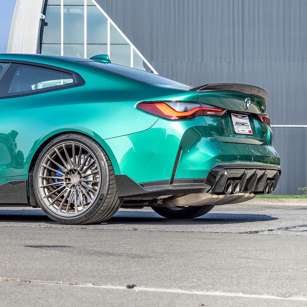 RSC Carbon Fiber Rear Diffuser Package - M Performance Style - For G80 M3 and G82 M4-Exterior-Silicon Valley Bimmer