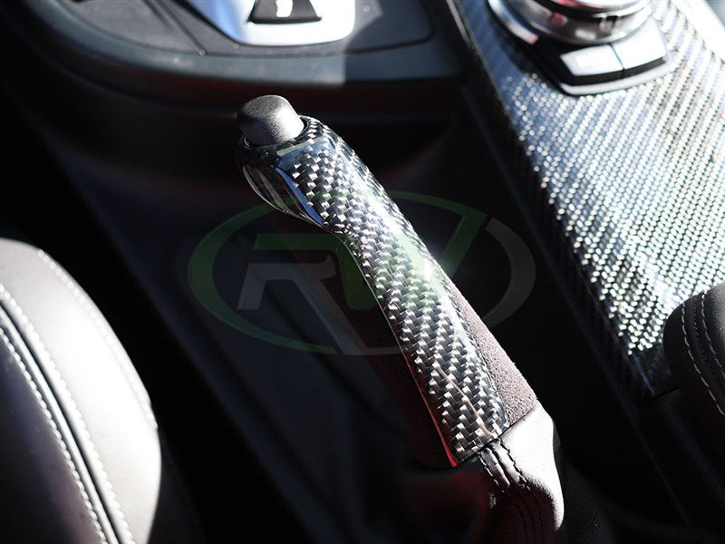 RW Carbon BMW Carbon Fiber Alcantara E-Brake Handle-Interior-Silicon Valley Bimmer