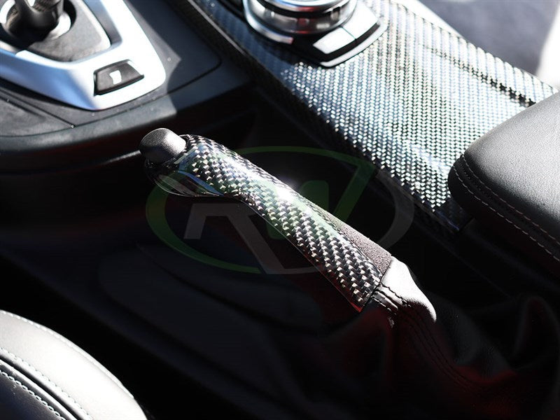 RW Carbon BMW Carbon Fiber Alcantara E-Brake Handle-Interior-Silicon Valley Bimmer