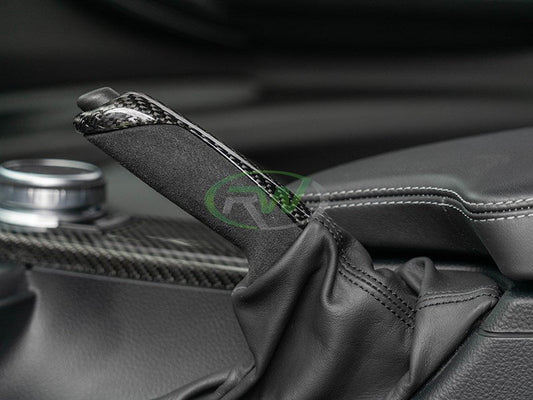 RW Carbon BMW Carbon Fiber Alcantara E-Brake Handle-Interior-Silicon Valley Bimmer