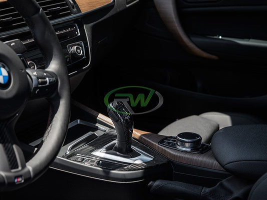 RW Carbon BMW Carbon Fiber Gear Selector Cover - M Sport-Interior-Silicon Valley Bimmer